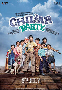 Chillar Party Movie Poster Print featuring vibrant artwork and characters.