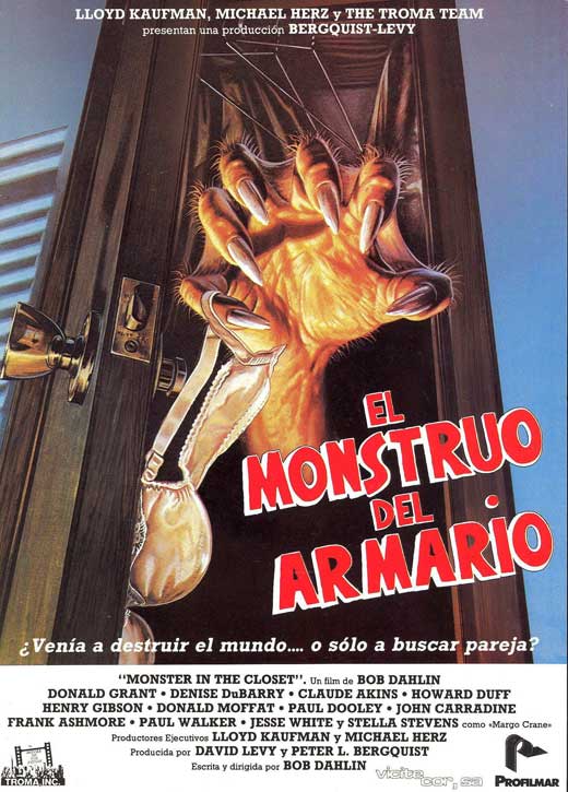 Monster in the Closet Movie Poster Print showcasing suspenseful artwork.