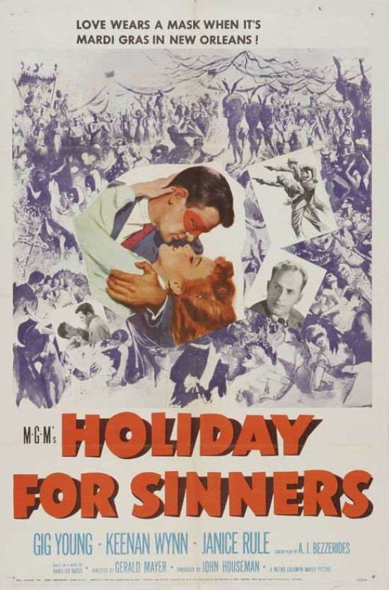 Holiday for Sinners Movie Poster Print showcasing festive themes