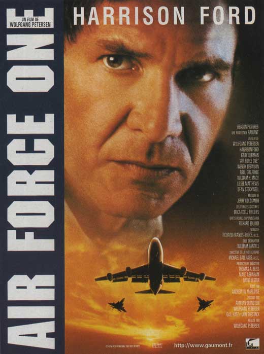 Air Force One Movie Poster Print showcasing thrilling cinematic action.