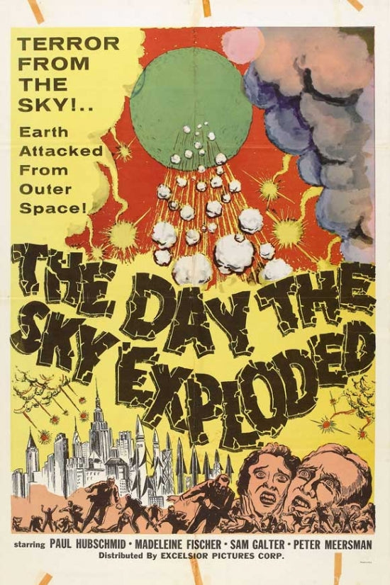 The Day the Sky Exploded movie poster print showcasing classic cinema art.