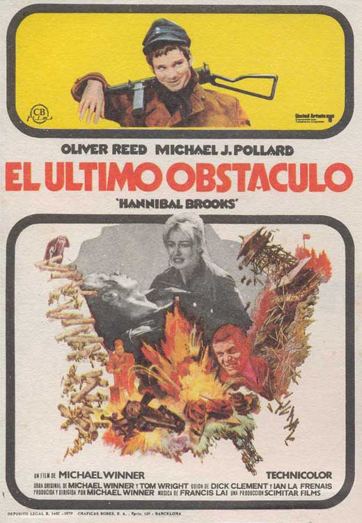 Hannibal Brooks Movie Poster Print featuring vibrant artwork.