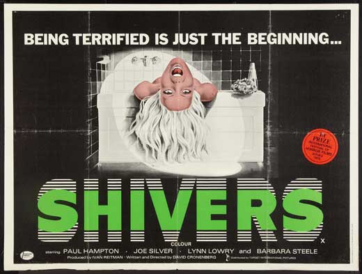 Shivers Movie Poster Print featuring horror cinema art.