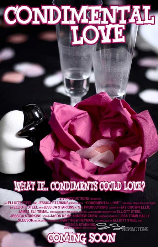 Condimental Love Movie Poster featuring a unique romantic design.