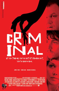Criminal Movie Poster Print showcasing intense cinematic artwork