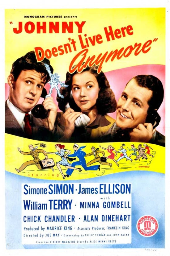 Johnny Doesn't Live Here Anymore Movie Poster featuring vibrant imagery.