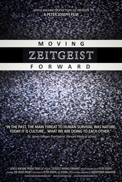 Zeitgeist: Moving Forward Movie Poster Print showcasing thought-provoking documentary artwork.