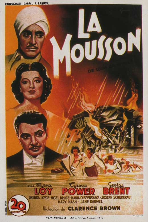 The Rains Came Movie Poster Print showcasing classic film art.