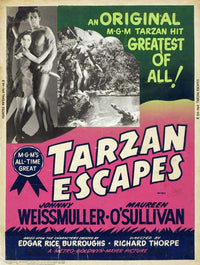 Tarzan Escapes Movie Poster Print showcasing the adventure spirit