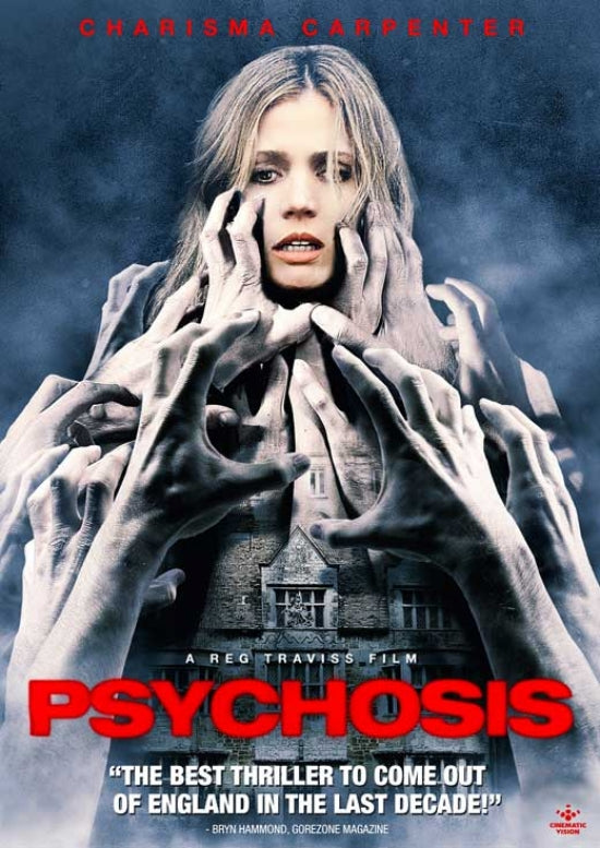 Psychosis movie poster print featuring dramatic artwork.