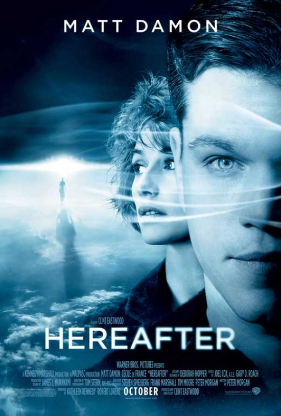 Hereafter Movie Poster Print featuring haunting visuals and cinematic themes.