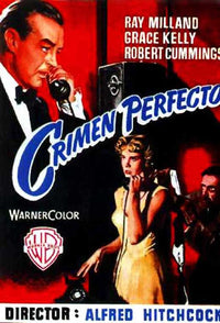 Dial M For Murder Movie Poster Print featuring classic Hitchcock film design.