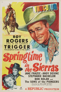 Springtime in the Sierras Movie Poster Print showcasing vibrant landscapes.