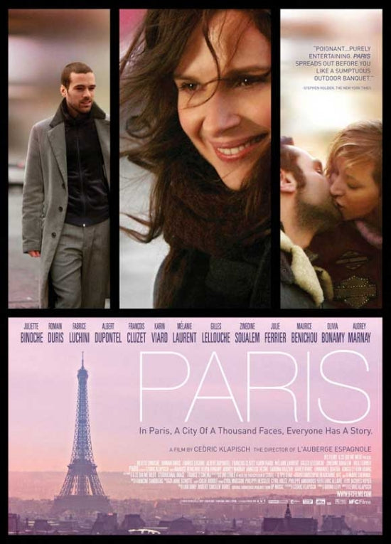 Paris Movie Poster Print showcasing a beautiful cityscape.