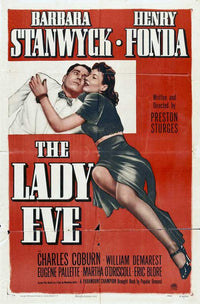 The Lady Eve Movie Poster Print featuring classic film art.