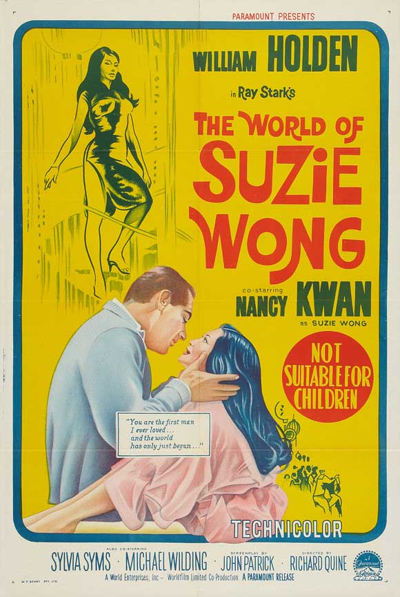 The World of Suzie Wong Movie Poster Print featuring vibrant imagery.