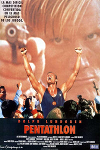 Pentathlon Movie Poster Print showcasing dynamic athletic competition.
