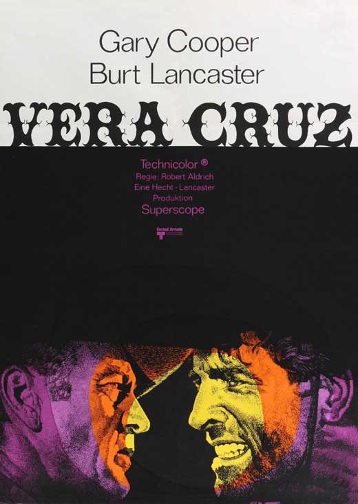 Vera Cruz Movie Poster Print showcasing classic film art.