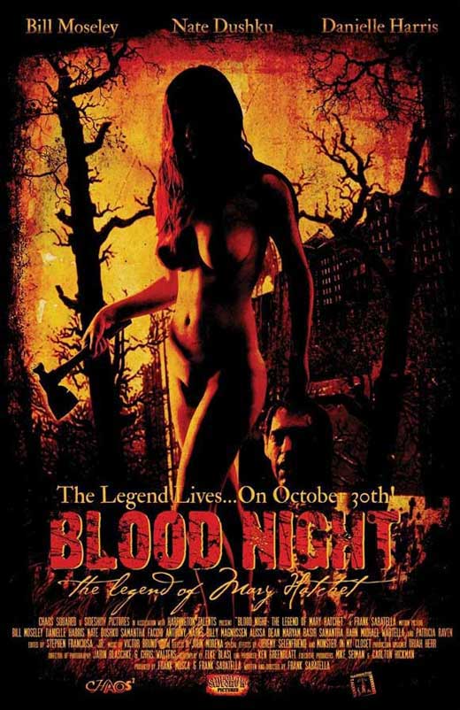 Blood Night Movie Poster Print showcasing horror film art.