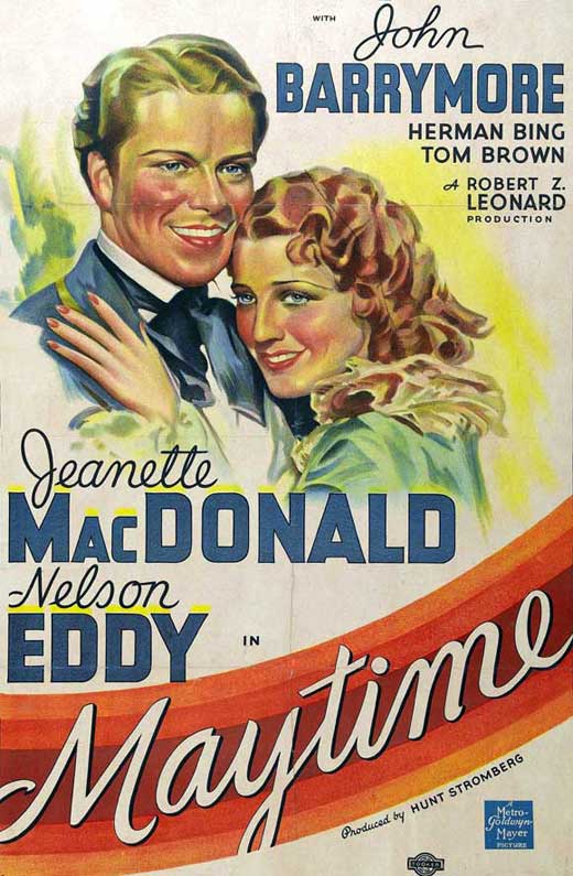 Maytime Movie Poster Print showcasing classic cinema art.