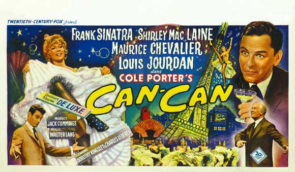 Can-Can Movie Poster Print featuring vibrant colors and classic cinema charm.