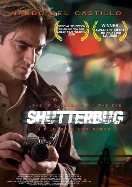Shutterbug Movie Poster Print featuring dynamic cinematic design.