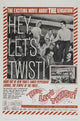 Hey Let's Twist Movie Poster featuring vibrant colors and classic cinema appeal.