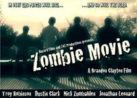 Zombie Movie Poster Print featuring eerie undead artwork.