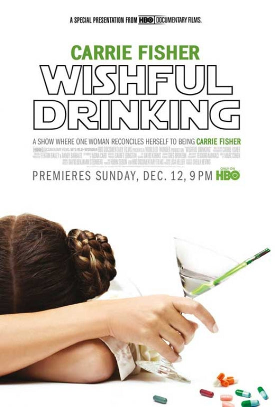 Wishful Drinking Movie Poster featuring vibrant colors and whimsical design.