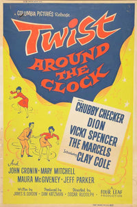 Twist Around the Clock Movie Poster Print showcasing vibrant colors and dynamic design.