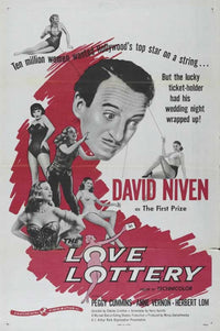 The Love Lottery Movie Poster - Captivating romantic film artwork.