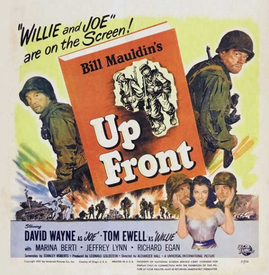 Up Front with Mauldin Movie Poster - Vintage Cinema Art Print