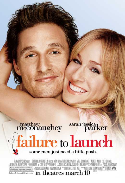 Failure to Launch Movie Poster Print showcasing vibrant colors and design.