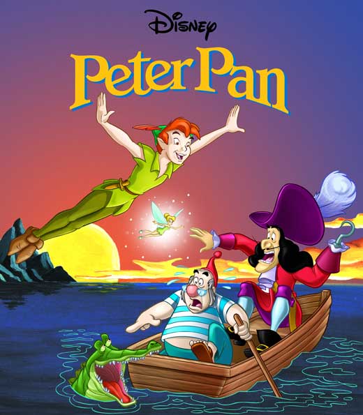 Peter Pan Movie Poster Print showcasing the magical world of Neverland.