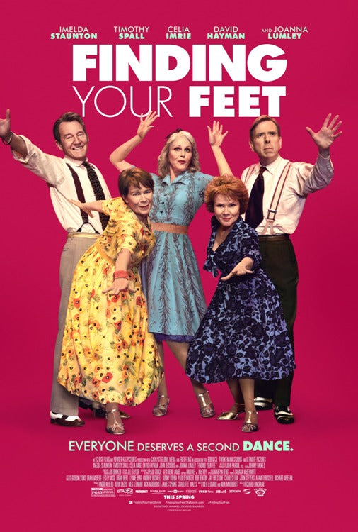 Finding Your Feet Movie Poster Print showcasing vibrant colors and heartwarming design.