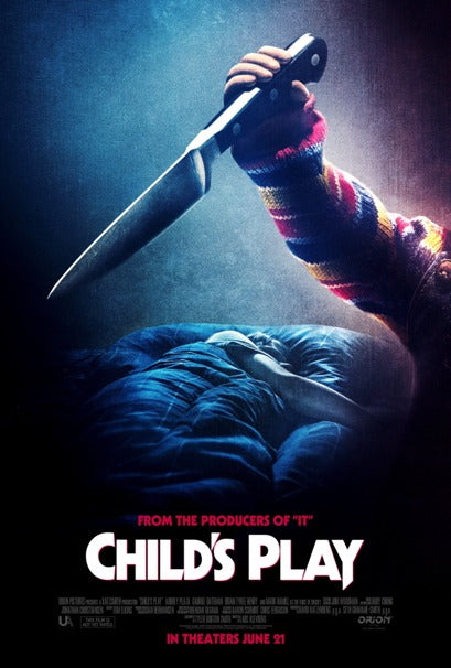 Child's Play Movie Poster Print featuring Chucky doll art.