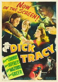 Dick Tracy Movie Poster Print showcasing classic film art.