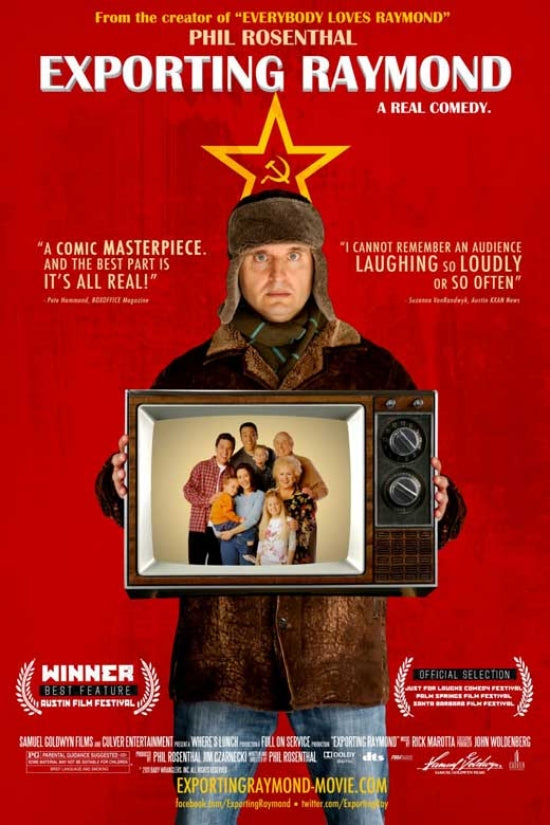 Exporting Raymond Movie Poster Print featuring comedic artwork.