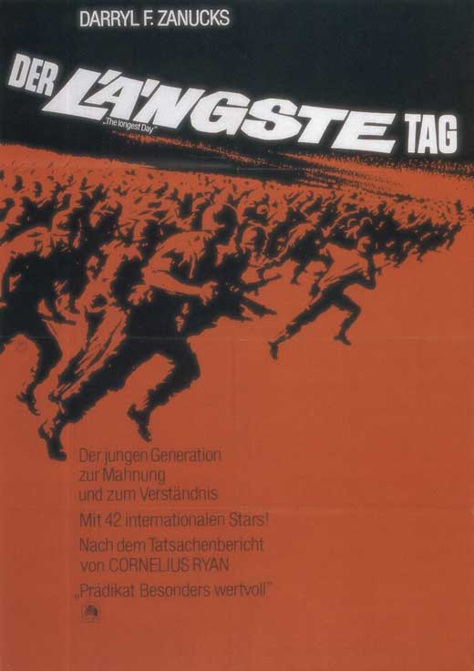 The Longest Day Movie Poster Print featuring iconic imagery.