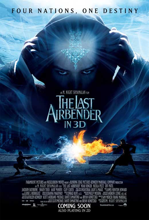 The Last Airbender Movie Poster Print showcasing vibrant characters and adventure.