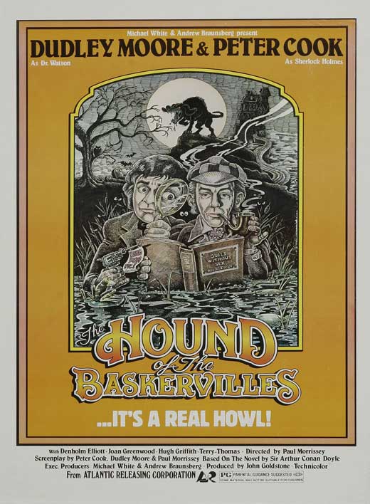The Hound of the Baskervilles Movie Poster Print featuring a classic mystery theme.