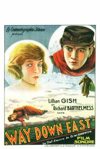 Way Down East Movie Poster Print featuring classic cinema imagery.