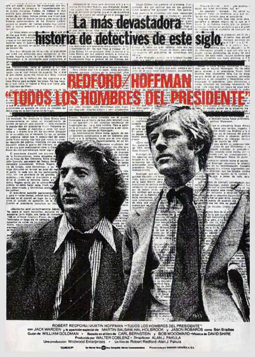 All the President's Men Movie Poster Print showcasing political intrigue
