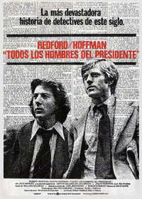 All the President's Men Movie Poster Print showcasing political intrigue