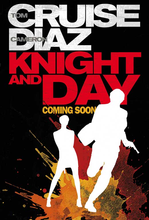 Knight and Day Movie Poster Print featuring thrilling action and romance scenes.