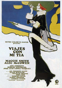 Travels with My Aunt Movie Poster Print showcasing vibrant colors and film charm.