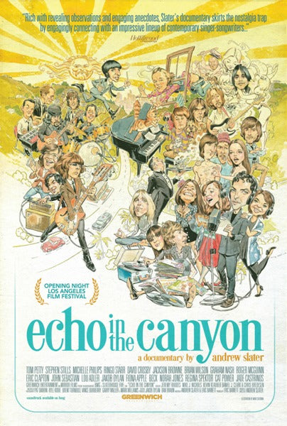 Echo In the Canyon Movie Poster Print showcasing the iconic Laurel Canyon music scene.