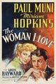 The Woman I Love Movie Poster Print featuring romantic artwork.