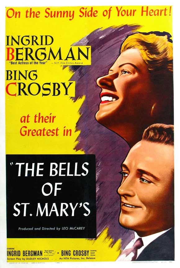 The Bells of St. Mary's Movie Poster Print showcasing classic film art.