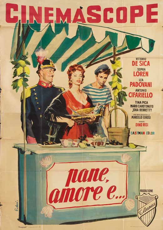 Scandal in Sorrento Movie Poster Print featuring vibrant imagery.